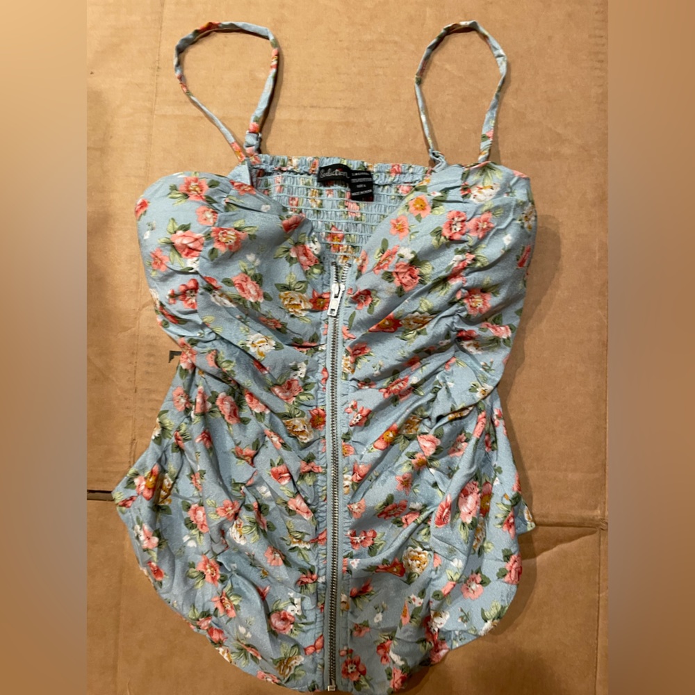 Seduction Floral Tank Top Size Large
